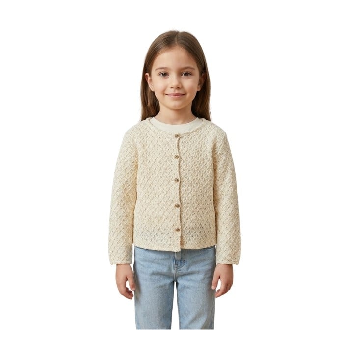 443456014064ESCABEL 3411-C ÇOCUK HIRKA  KREM