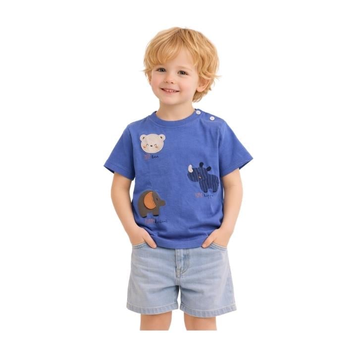 489437607003DIVONETTE 2518-1 ÇOCUK T-SHIRT  MAVİ