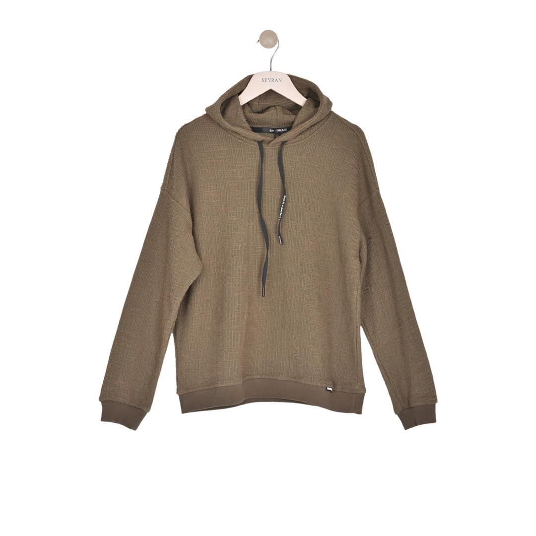 518538058037FIVE POCKET FP23B6009-KAPŞONLU ERKEK SWEATSHIRT  HAKİ