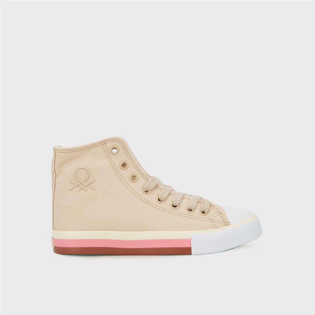 522626045014BENETTON BN-30189 KADIN SNEAKER  BEJ