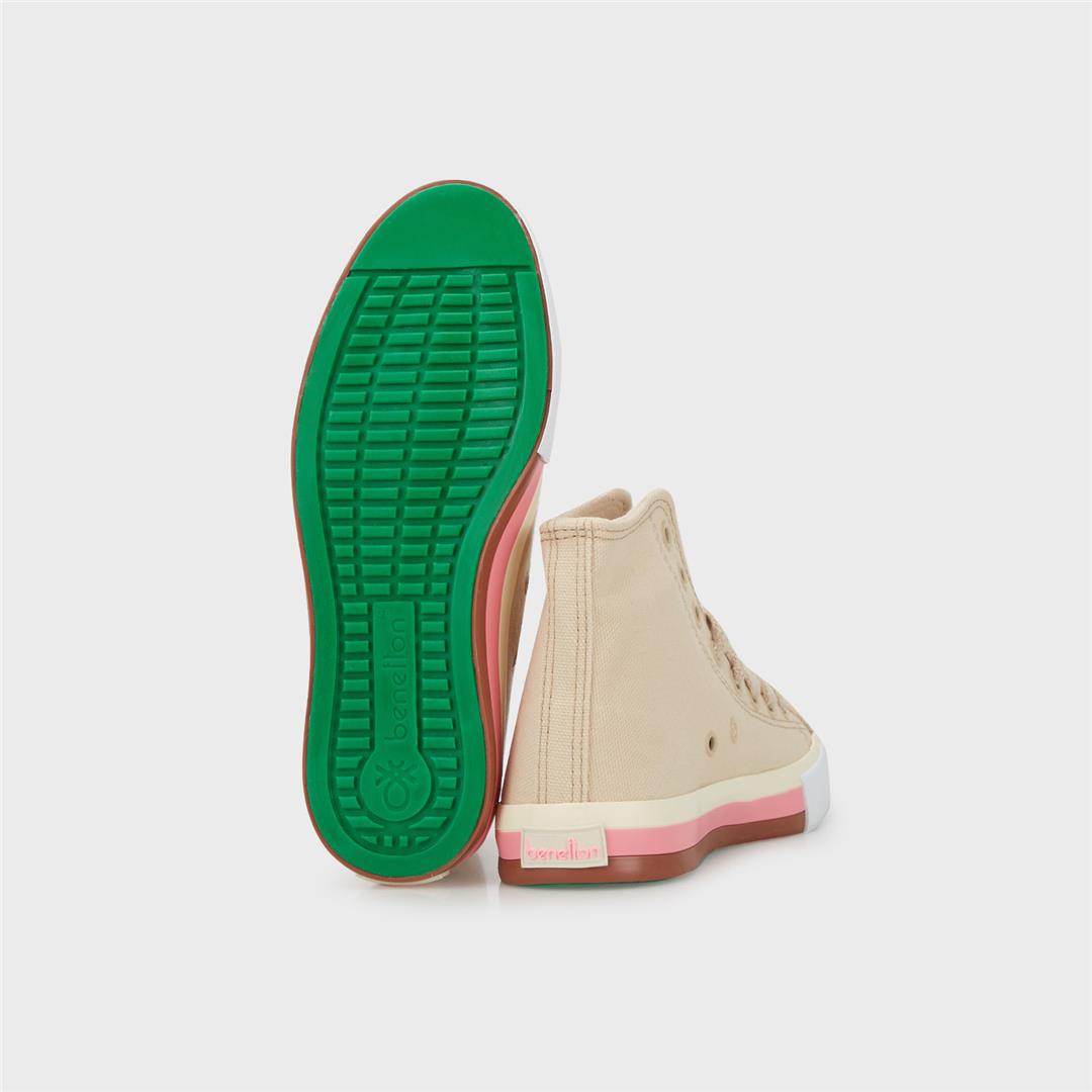 522626045014BENETTON BN-30189 KADIN SNEAKER  BEJ