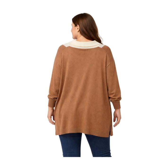 527956024022TWOMAİL K5THI25051 KADIN HIRKA  CAMEL