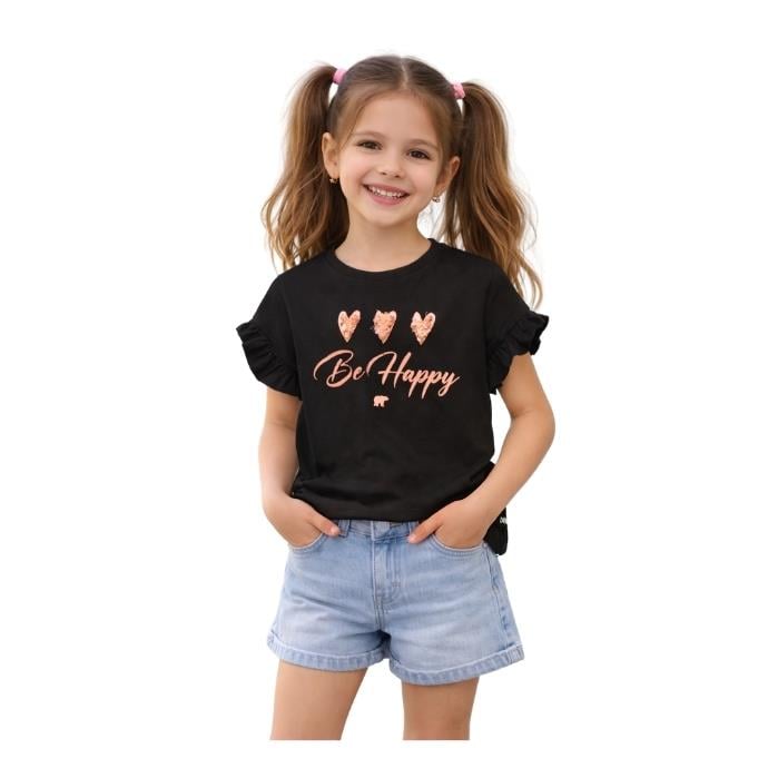 531437010001BAD BEAR 25.06.07.013 ÇOCUK T-SHIRT  SİYAH