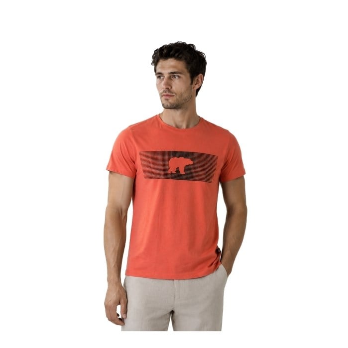 531537191023BAD BEAR 20.01.07.024 ERKEK T-SHIRT  TURUNCU