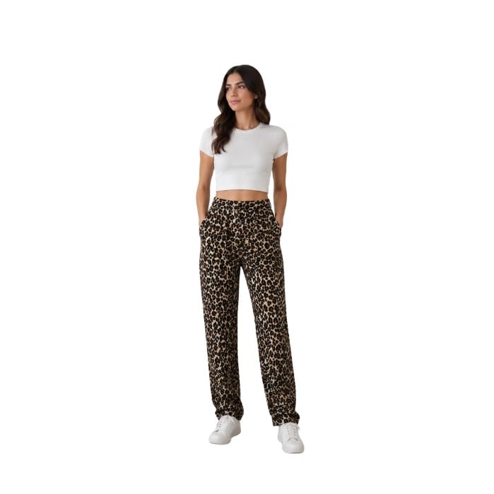 542204079007VERO MODA 10287363 KADIN PANTOLON  KAHVE
