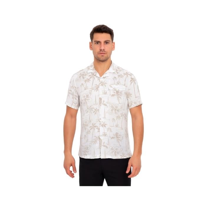 545503029002ONLY & SONS 22028423 ERKEK GÖMLEK  BEYAZ