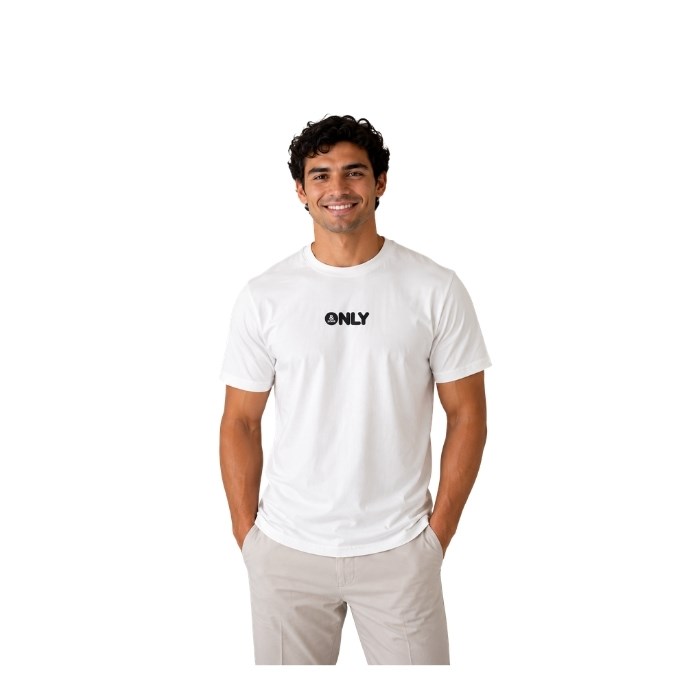 545537049002ONLY & SONS 22034497 ERKEK T-SHIRT  BEYAZ