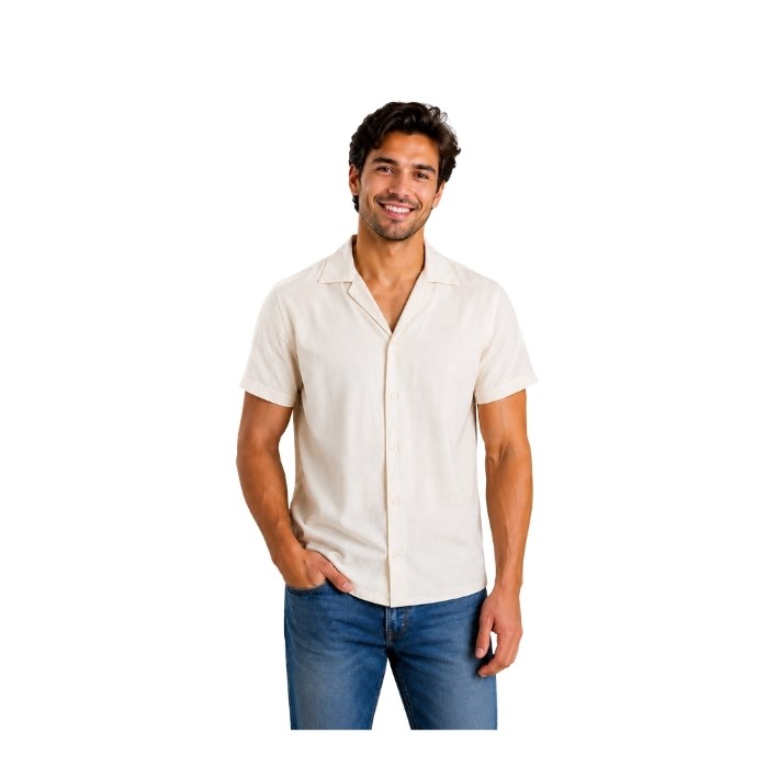 546503126002JACK AND JONES 12271115 ERKEK GÖMLEK  BEYAZ