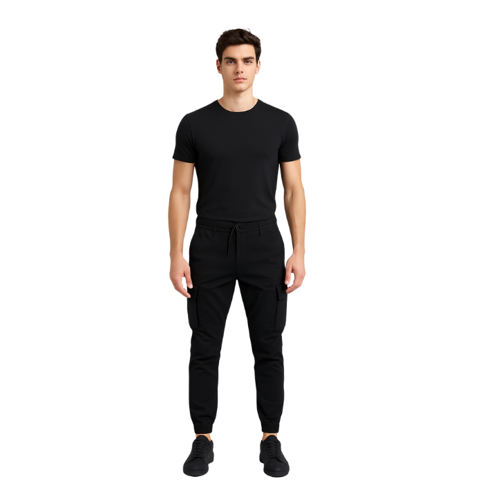 546504126001JACK AND JONES 12242264 ERKEK PANTOLON  SİYAH
