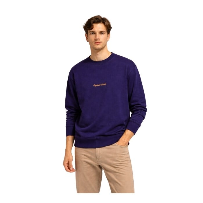 546538414006JACK AND JONES 12282893 ERKEK SWEATSHIRT  LACİVERT