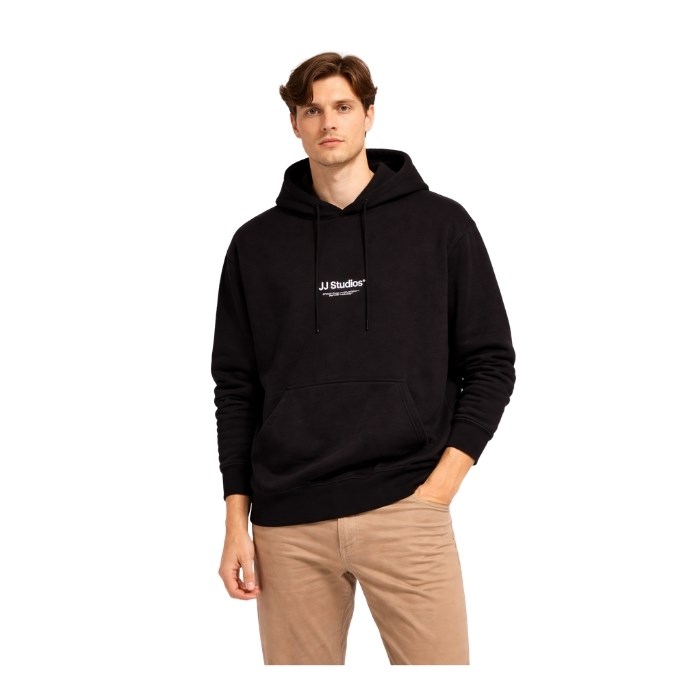546538420001JACK AND JONES 12278789 ERKEK SWEATSHIRT  SİYAH
