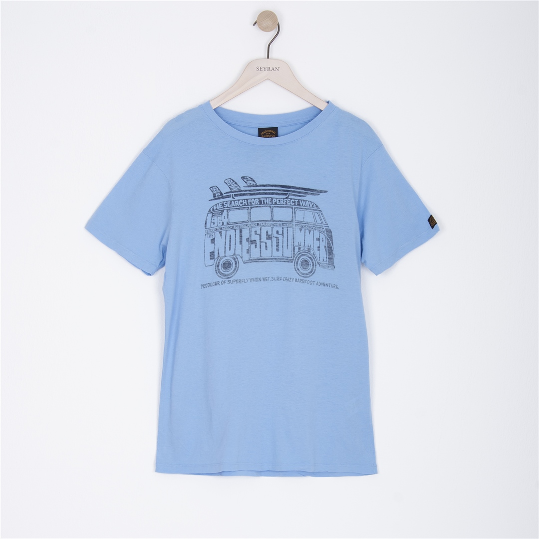 554537162003SUPERFLY 22586 ERKEK T-SHIRT  MAVİ