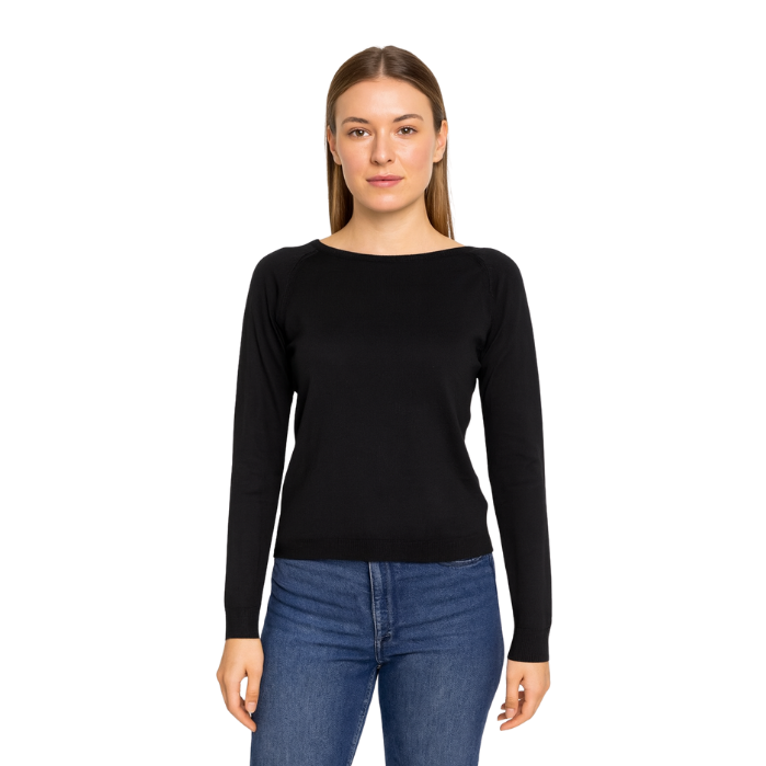 555210025001GLORIEN 21807 KADIN TRİKO  SİYAH