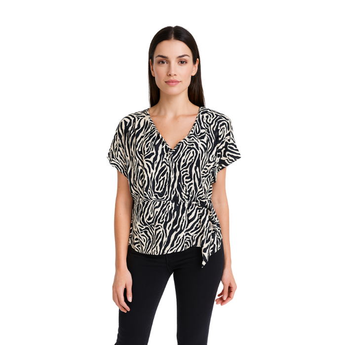 555250017001GLORIEN 2020 KADIN BLUZ  SİYAH