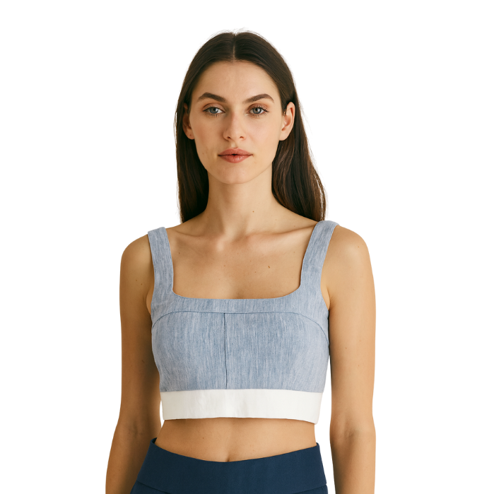 564237005008CHILIA 30159 KADIN CROP  GRİ