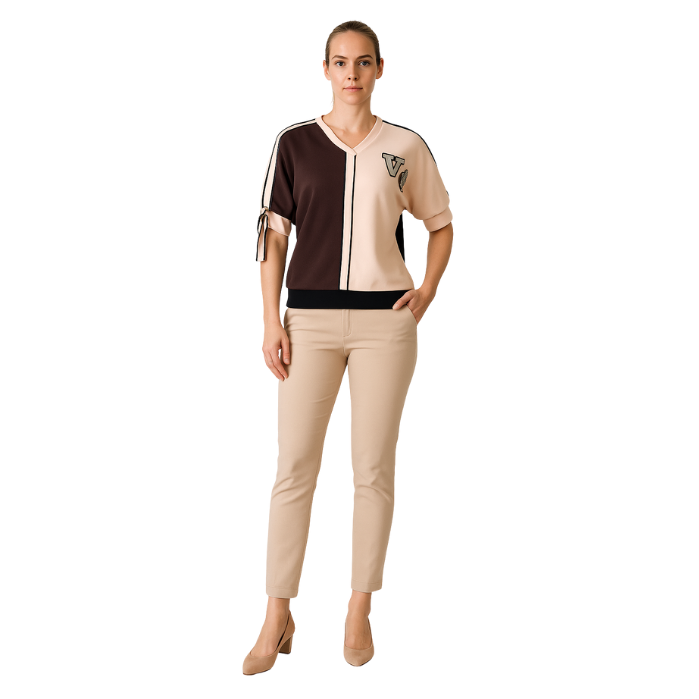 564250889007CHILIA 30413 KADIN BLUZ  KAHVE