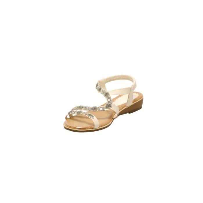 638629020002GUJA 25Y122-5 KADIN SANDALET  BEYAZ