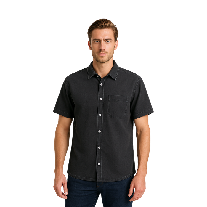 672503593001MAVI JEANS M0210822-900 ERKEK GÖMLEK  SİYAH