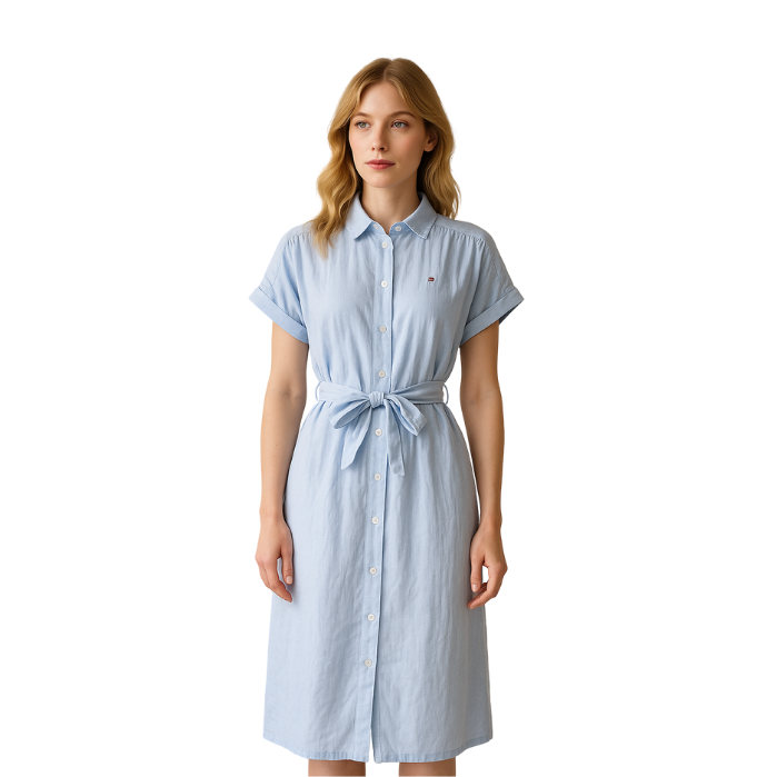 691234028003TOMMY JEANS WW0WW44653 KADIN ELBİSE  MAVİ