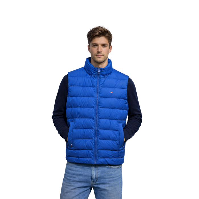 691514002003TOMMY JEANS MW0MW37255 ERKEK YELEK  MAVİ