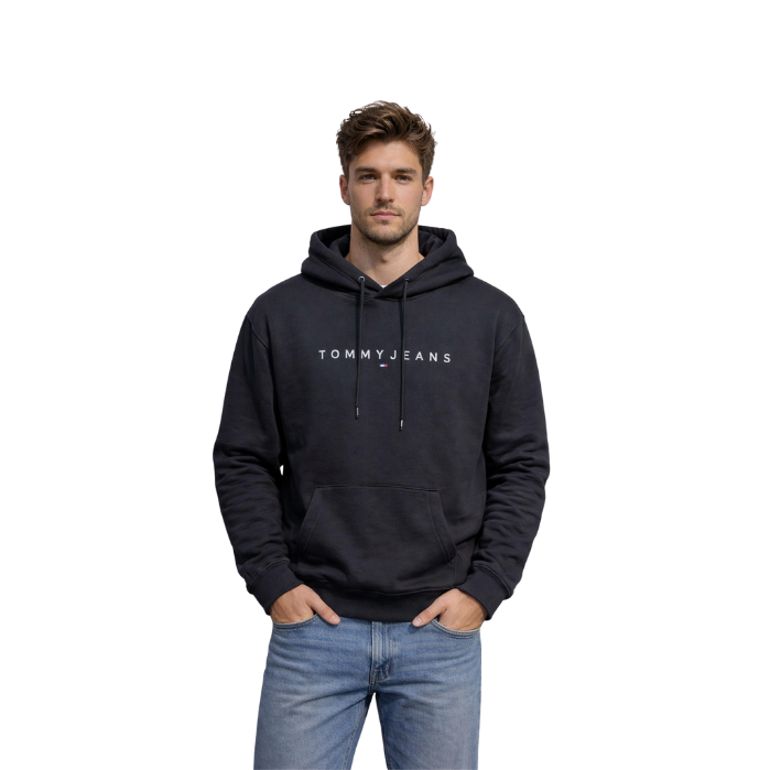 691538016001TOMMY JEANS DM0DM17985 ERKEK SWEATSHIRT  SİYAH