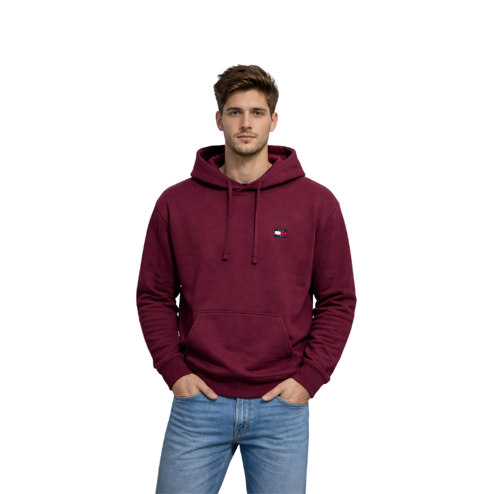 691538020019TOMMY JEANS DM0DM17988 ERKEK SWEATSHIRT  BORDO