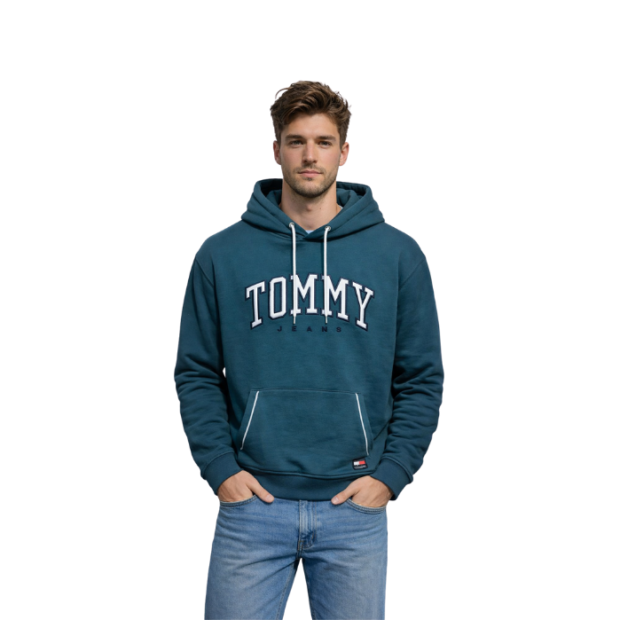 691538027003TOMMY JEANS DM0DM19760 ERKEK SWEATSHIRT  MAVİ