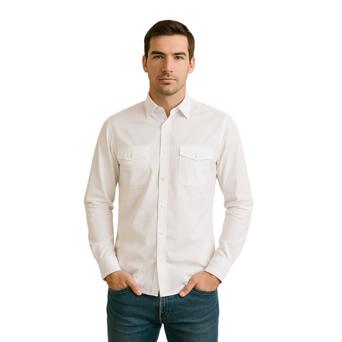 714703076002MANCHE 11-8783 ERKEK GÖMLEK  BEYAZ