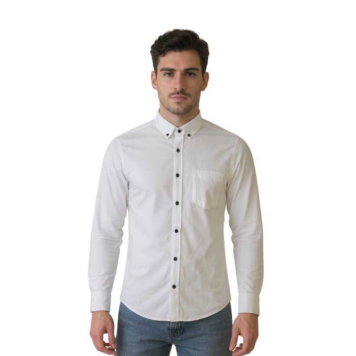714703117002MANCHE 11-6596 ERKEK GÖMLEK  BEYAZ