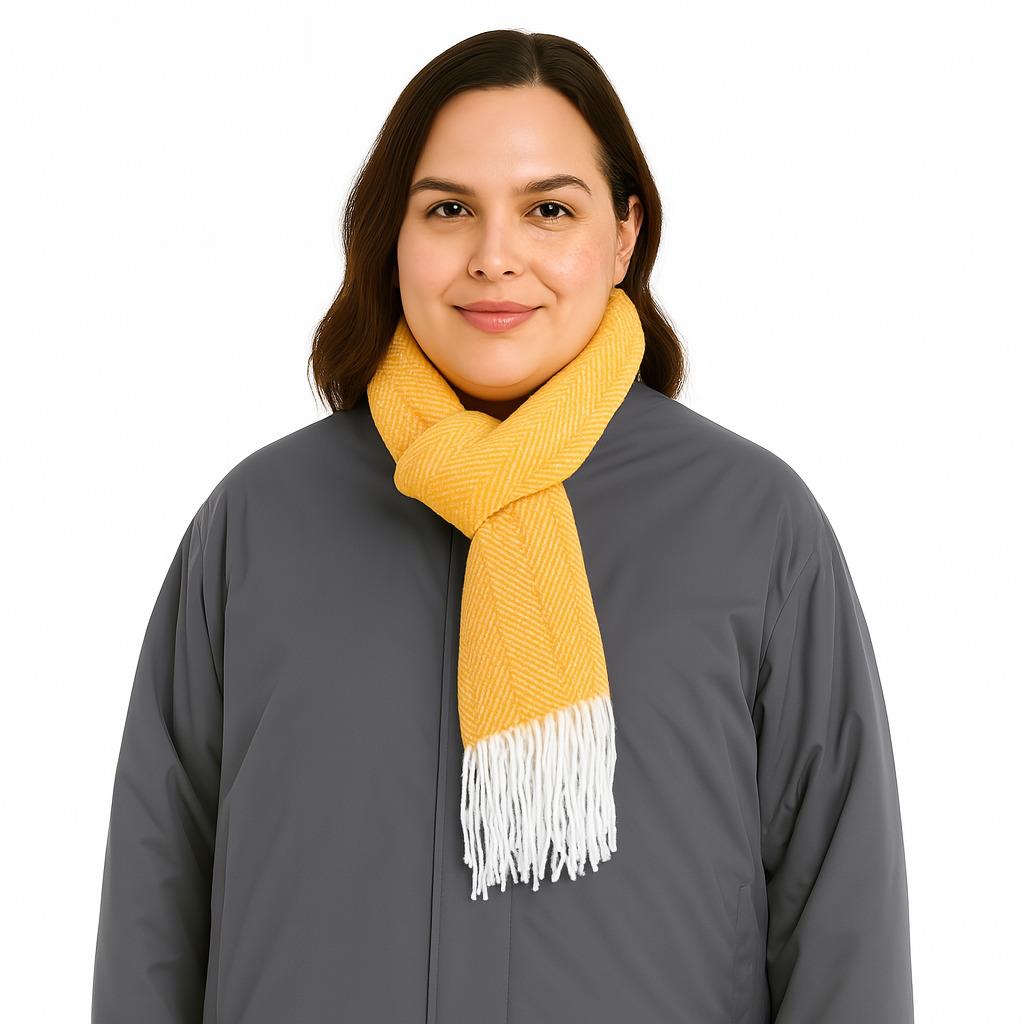 8981983841066NESVAY ACC. 13810 KADIN ŞAL  SAFRAN