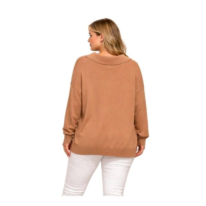 919910013022TOLGA SARACOGLU 10734 KADIN TRİKO  CAMEL