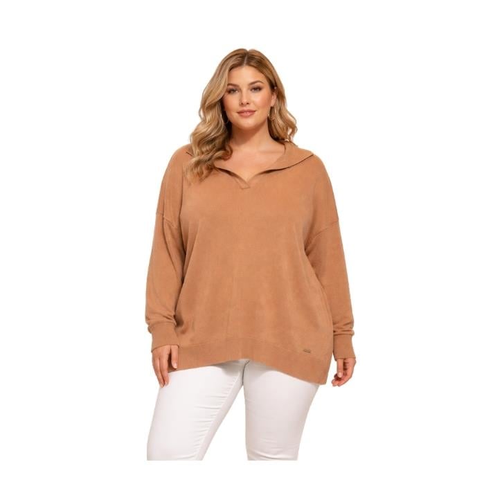 919910013022TOLGA SARACOGLU 10734 KADIN TRİKO  CAMEL