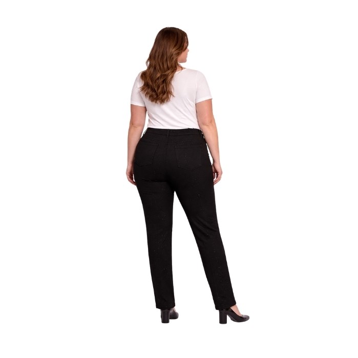 927904044001DE WHİTE,S 21505 KADIN PANTOLON  SİYAH