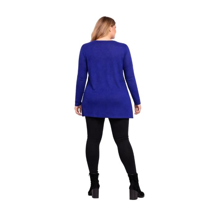 941950025003DESEN 25026 KADIN BLUZ  MAVİ