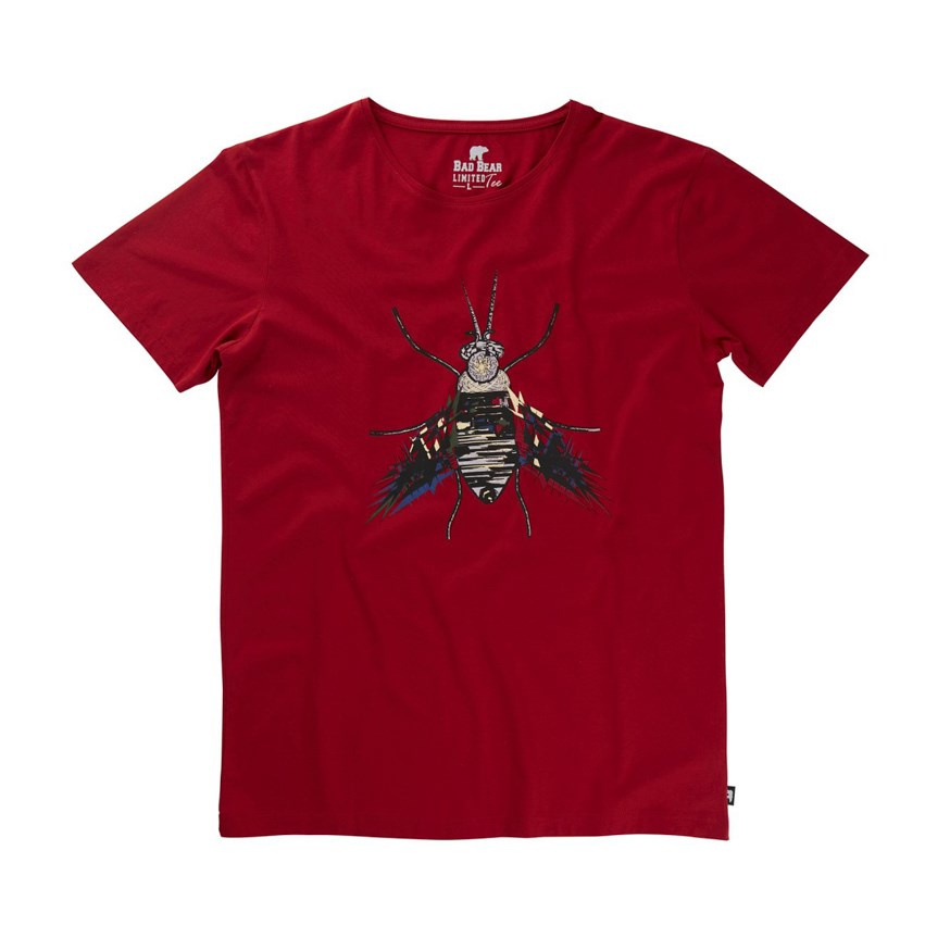 BAD BEAR 19.01.07.021 ERKEK CASUAL T-SHIRT  KIRMIZI