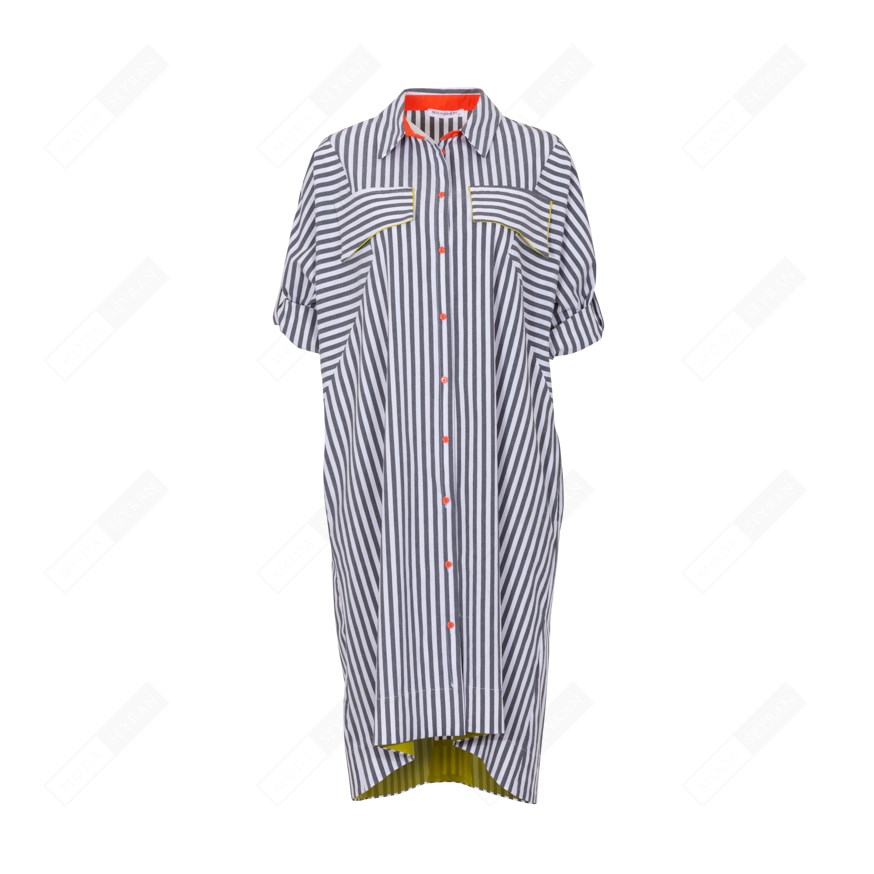 BIZEFASHION 126 KADIN CASUAL GÖMLEK  LACIVERT