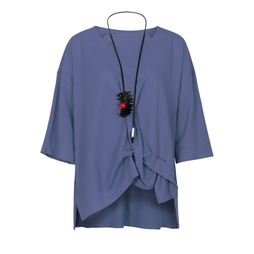 BIZEFASHION 166 KADIN CASUAL BLUZ  INDIGO