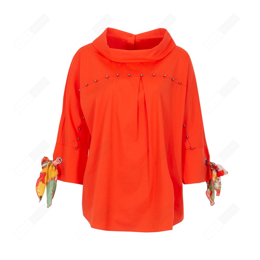 BIZEFASHION 198 KADIN CASUAL BLUZ  MERCAN