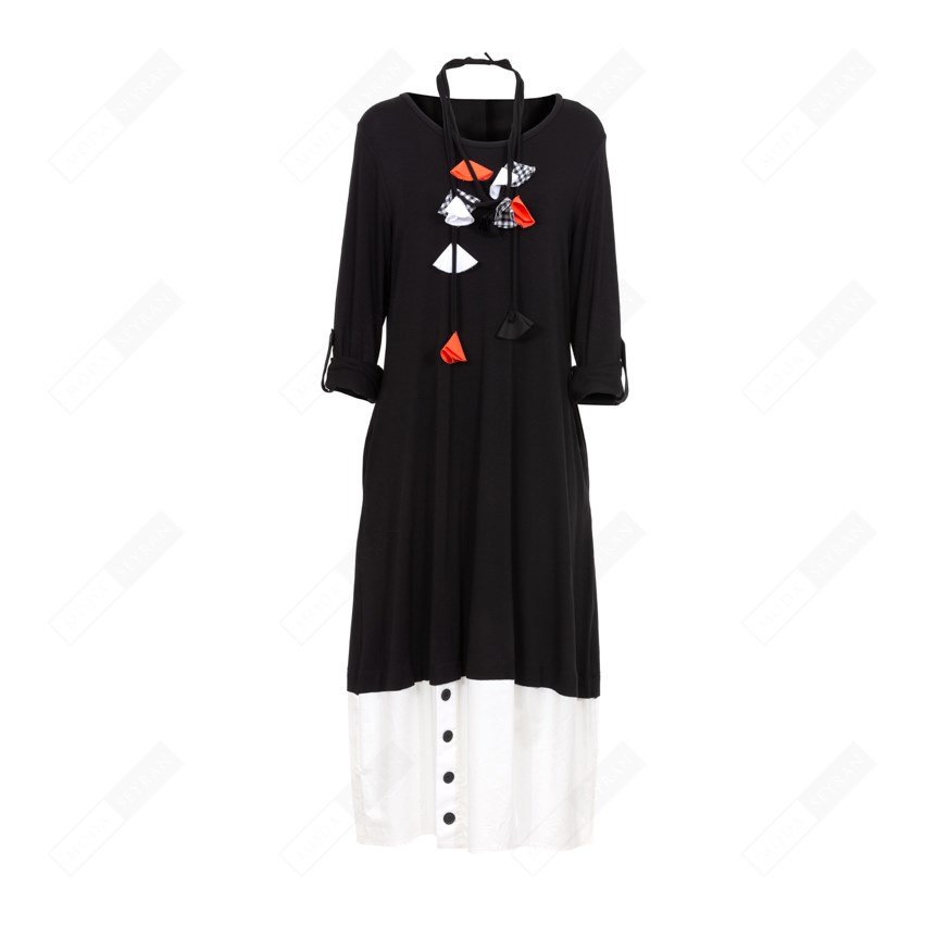 BIZEFASHION 2165 KADIN CASUAL ELBİSE  SIYAH