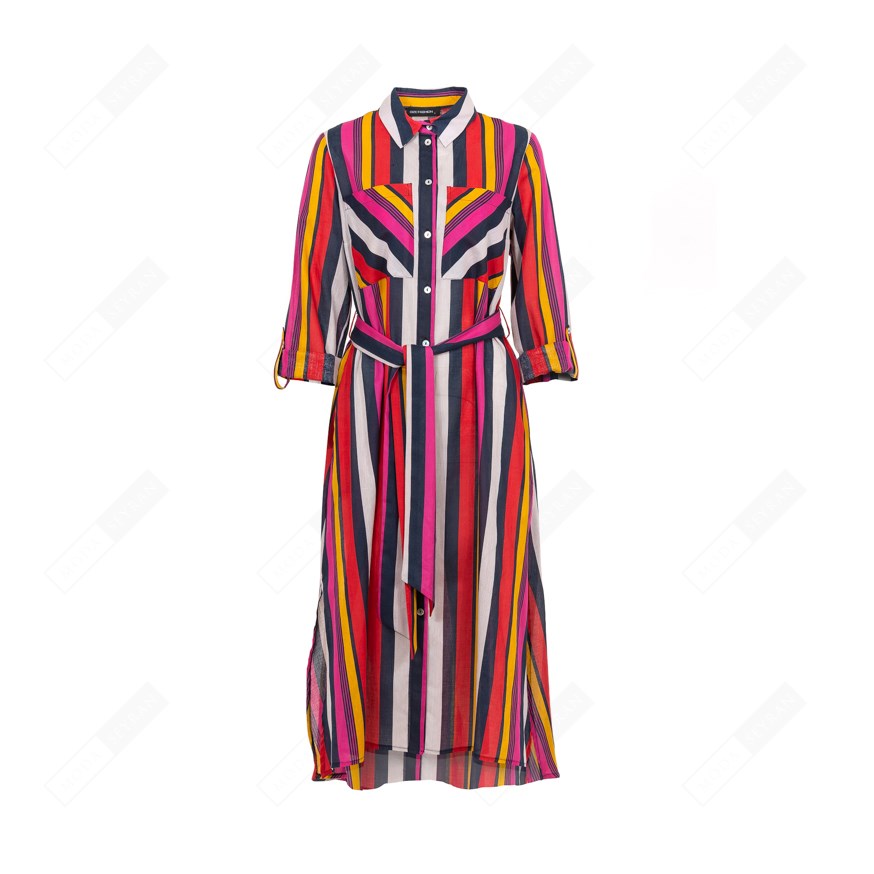 BIZEFASHION 2181 KADIN CASUAL GÖMLEK  KIRMIZI