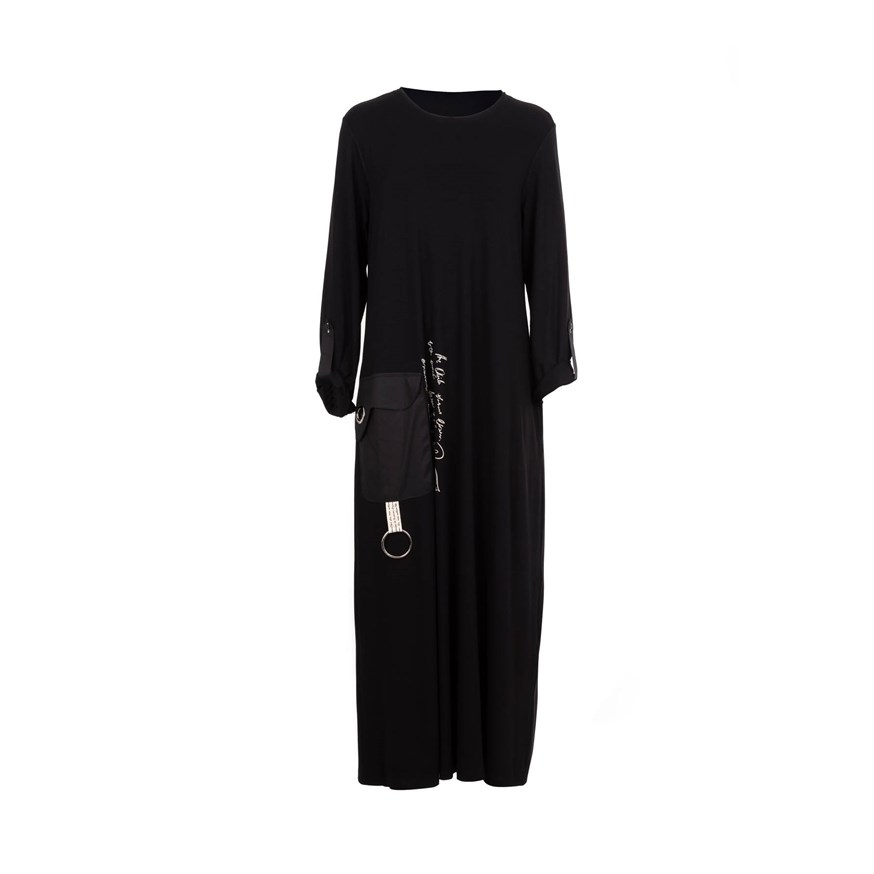 BIZEFASHION 2219 KADIN CASUAL ELBİSE  SIYAH