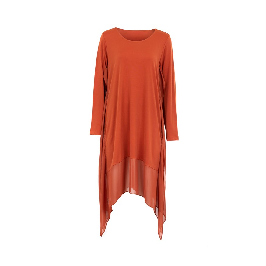 BIZEFASHION NOS-018 KADIN CASUAL TUNİK  KIREMIT