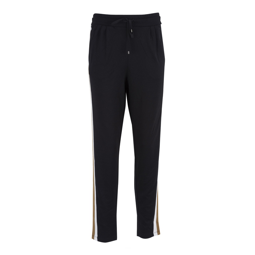 BLUEBELLE 1020 KADIN PANTOLON  SIYAH-EKRU