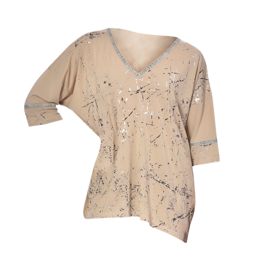 C.C.C DİSLE BUYUK BEDEN CASUAL TUNİK  CAMEL