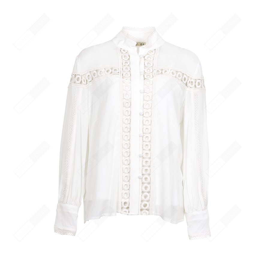 CHILIA 7991 KADIN CASUAL GÖMLEK  EKRU