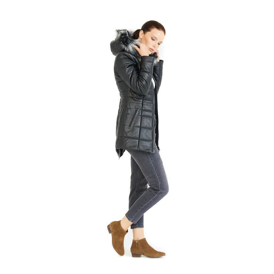 DERI COMPANY DCSE-A7-S KADIN CASUAL MONT  SIYAH