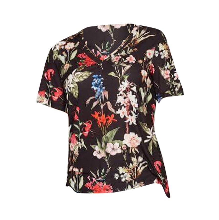 FAIK SONMEZ U38792 BUYUK BEDEN CASUAL T-SHIRT  SIYAH