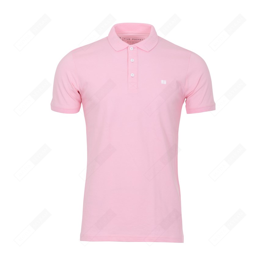 FIVE POCKET 8067 ERKEK CASUAL T-SHIRT  PEMBE