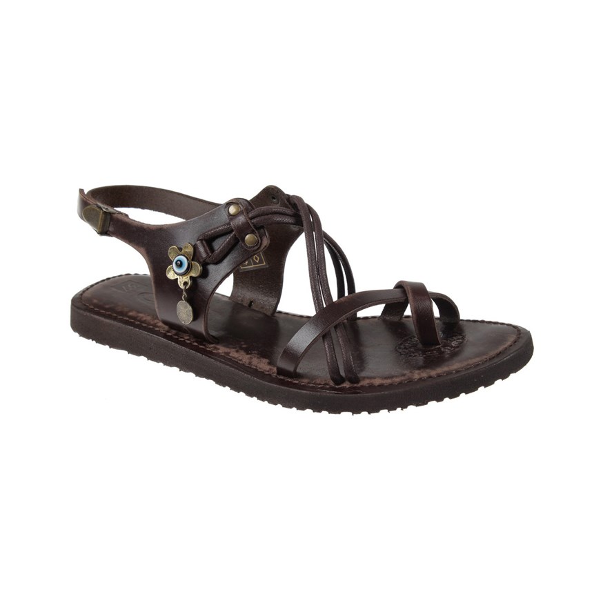 ILOZ 460050 KADIN SANDALET  KAHVE