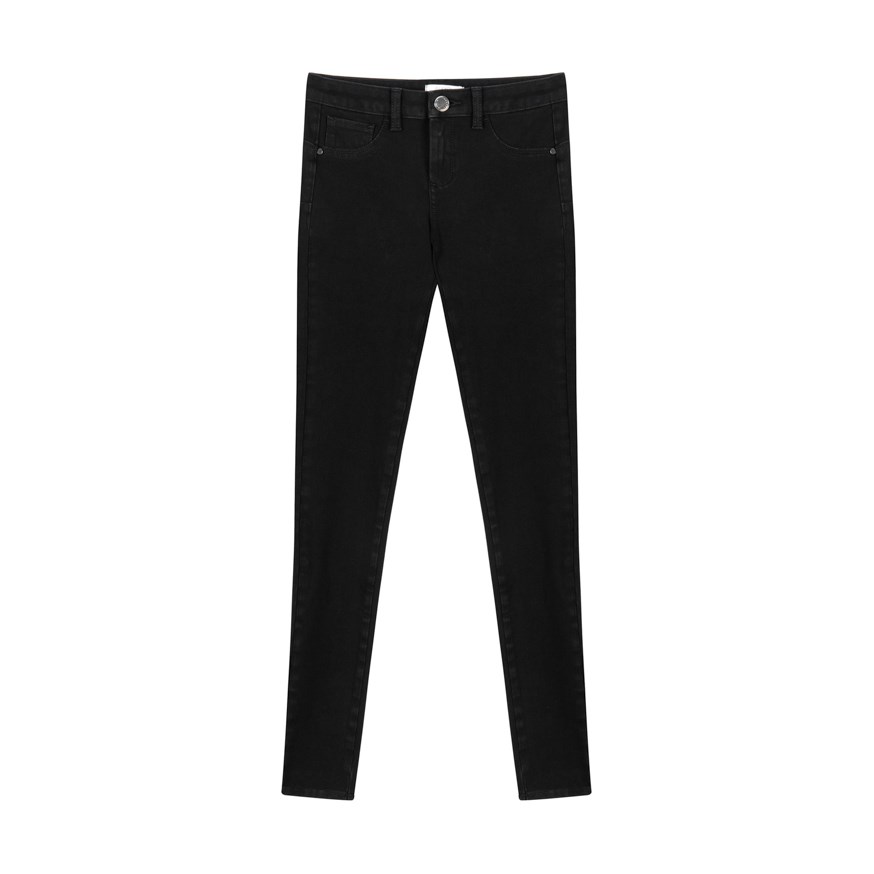 IPEKYOL 18013 KADIN KOT PANTOLON  SIYAH